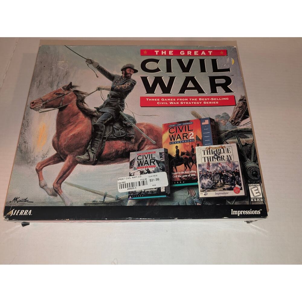 Vtg 1998 The Great Civil War-Civil War Strategy Series PC Games Impressions New